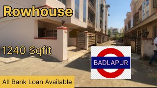 Row House 1240 Sqfit for sale in Badlapur (west) contact 9657039331