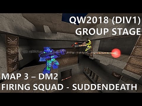 QW2018 4on4: Firing Squad vs Suddendeath - map 3 (DM2) - QuakeWorld
