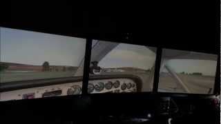 preview picture of video 'FSX flight simulator- trying to find and land at St Just-Lands End. Ironic.'