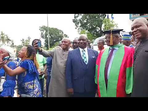 Happening Now LIVE at Njala University BO Campus Conferment of Honorary Doctorate Degree to Hon