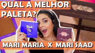 PALETA DE ILUMINADORES MARI SAAD OU MARI MARIA? | 4 GLOW ou RICH BLISS?