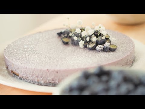 Gâteau au fromage et aux bleuets sans cuisson par Trois fois par Jour