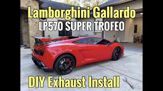 Lamborghini Gallardo DIY Exhaust Install