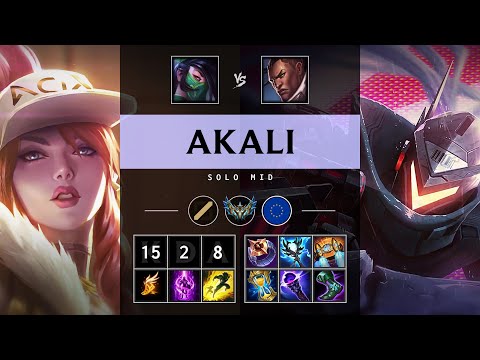 Akali Mid vs Lucian: Godlike - EUW Challenger Patch 14.18