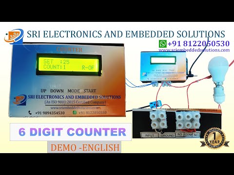 Microcontroller Based Industrial Counter- 6 Digit