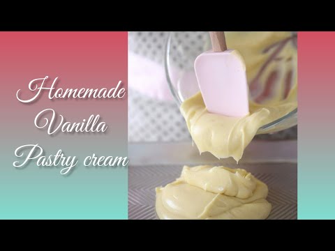 How to make homemade vanilla pastry cream 2/2 | Norwegian Style