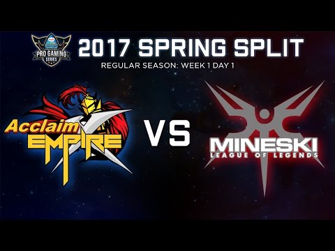 Pro Gaming Series 2017 Spring Split Week 1 Day 1 - AEX vs MSK