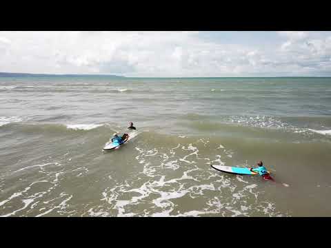 Sam & Freddie First Lesson with Westward Waves Surf School, Westward Ho!