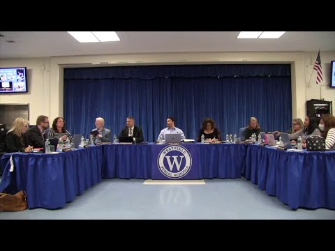 NJ Westfield Board Of Education’s Budget Meeting & Layoffs