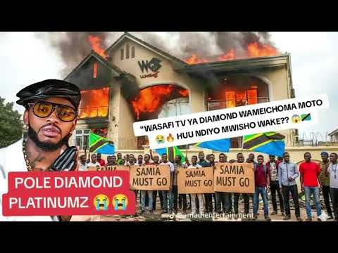 😭POLE DIAMOND PLATINUMZ, WASAFI STUDIO ON FIRE, MAANDAMANO TANZANIA 