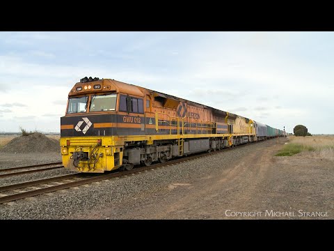 7MP1 Aurizon Team Global Express Container Train With GWU012 ACD6054 & G535 (13/1/2024) - PoathTV
