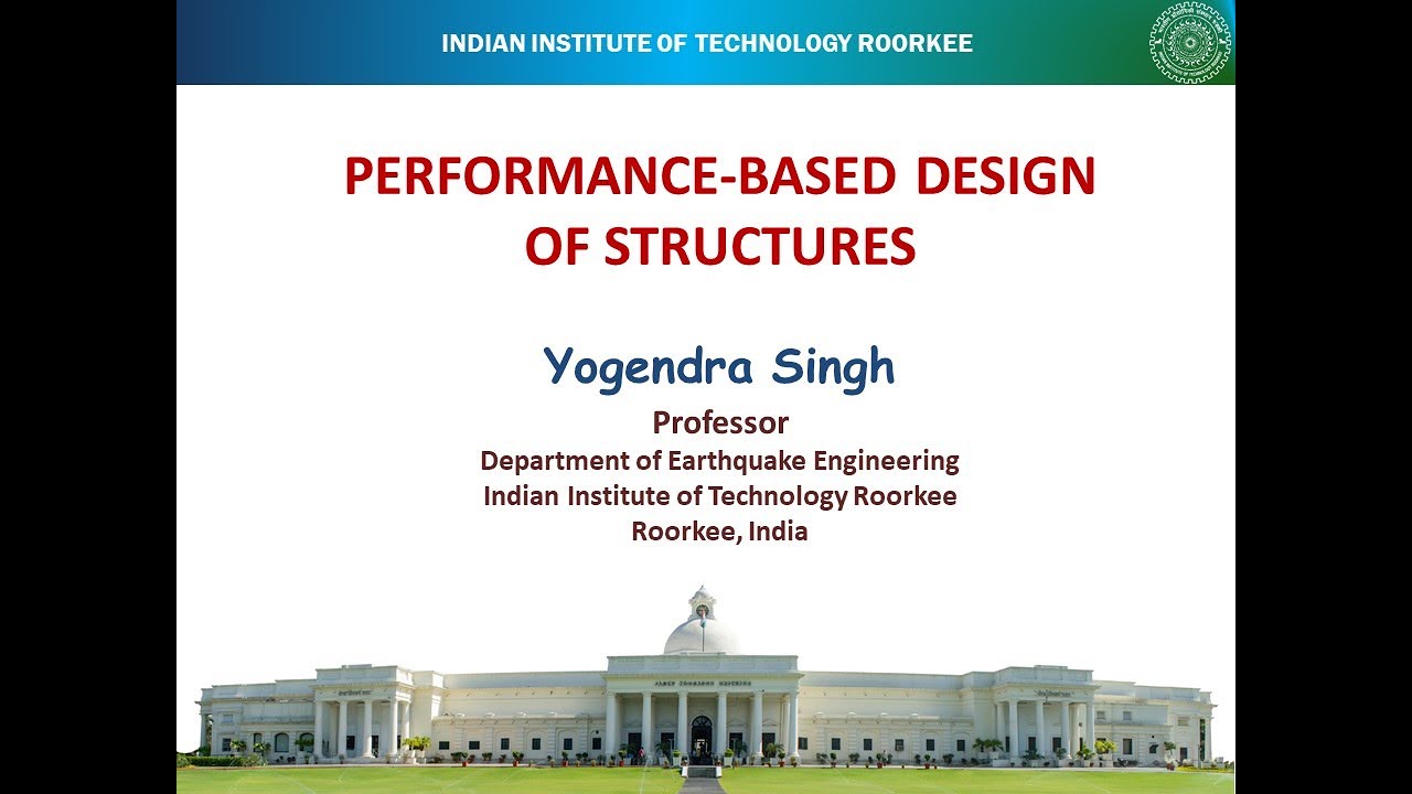 Lecture 2- PERFORMANCE-BASED DESIGN OF STRUCTURES
