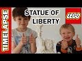 Rare White Lego Statue Of Liberty Kids Review Timelapse Speed Build 3450 Sculpture Facts