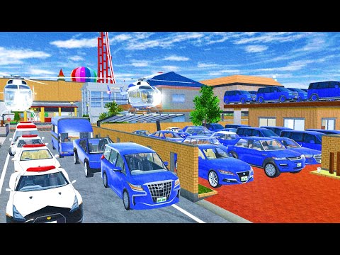 SAKURA 🩵🩵 All Blue Cars 🚙 & Police Cars 🚓 Collection At Home Boy 🚓🚙🚨🥶 Sakura School Simulator 🥳🤩