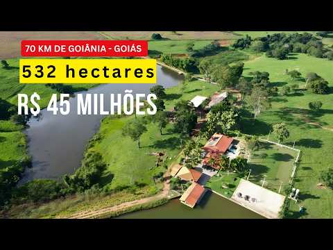 Fazenda 532 HA em Nazário GO | 70 Km de Goiânia | Lavoura e Água Abundante | R$ 45 Milhões