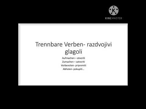 A1 Nivo, razdvojivi glagoli  #deutsch #trennbareverben #ucimonemacki #nemacki