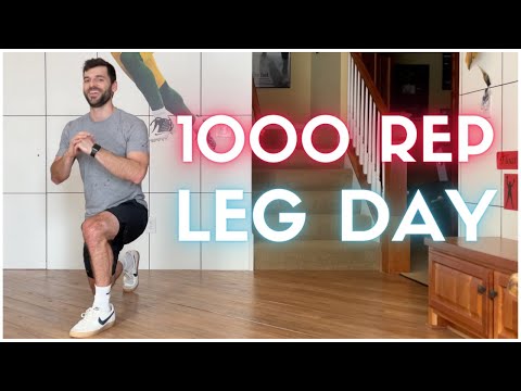 1000 Rep Leg Challenge | Hardest Bodyweight Legs Workout
