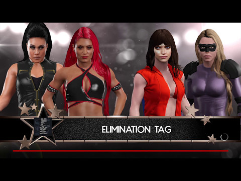 WWE 2K17 Alexandra,Chloe VS Eva,Tamina Elimination Tag Match