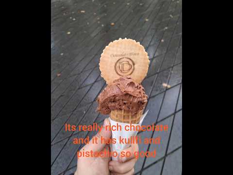Cioccolato d'oro dark chocolate Dubai ice-cream #icecream #dubai #chocolate #cioccolato #sweet