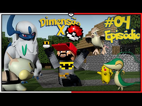 Minecraft DIMENSÃO X #4 - CAPTURANDO NOSSA PRIMEIRA EQUIPE [Pixelmon]
