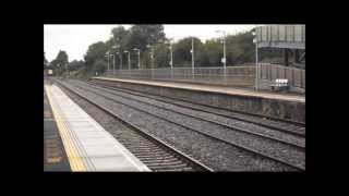 preview picture of video 'Irish Rail loco 082 + DFDS liner in Kildare'