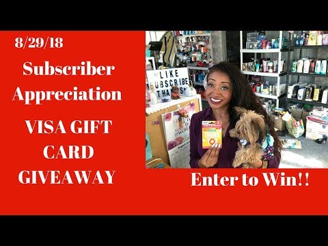 CONTEST CLOSED!!! Subscriber Appreciation Visa Gift Card Giveaway Video