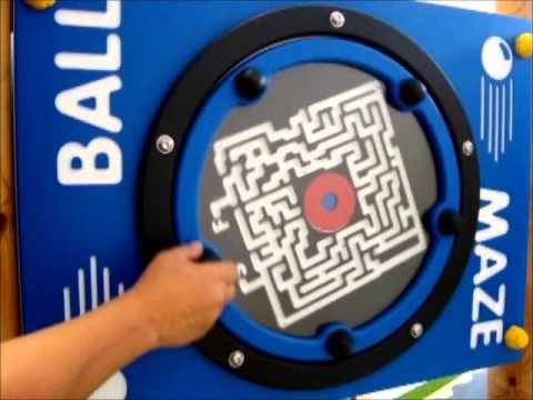 Ball Maze Square Freestanding Panel video 1