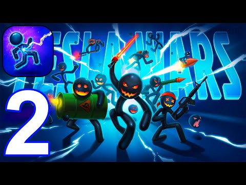 Tesla Wars - TD - Gameplay Walkthrough Part 2 Stickman Tesla Fight Tower Defense Levels 16-28