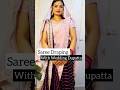 Saree Drape With Wedding Dupatta ️ Saree Beautynstyle Sareedraping
