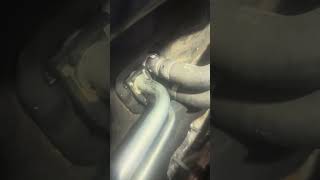 Replacing heater hoses on a Volvo S40.