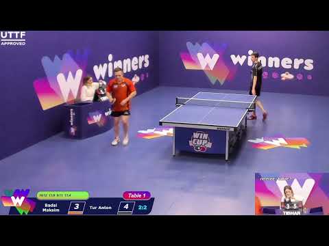 WINners CUP table 1 04.02  Badai Maksim - Tur Anton   14:00