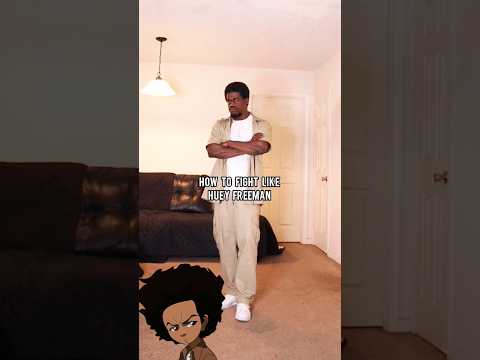 How to fight like Huey from The Boondocks 🤯 #martialarts