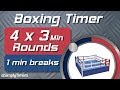 4 Round Boxing Match / Training Timer - 4 x 3min with 1 min Breaks