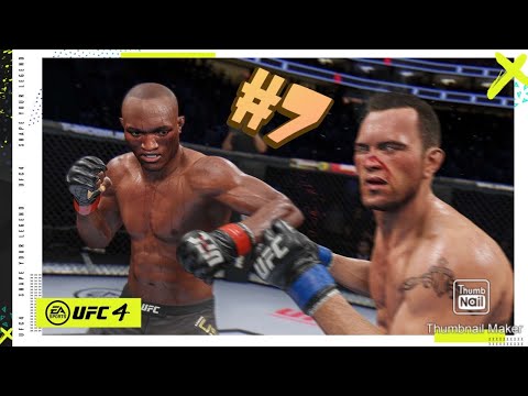 UFC 4 Career Mode Walkthrough Gameplay Part 7 - How To Clinch