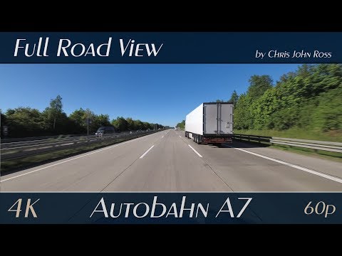 Autobahn (A7), Germany: Berkhof - Schwarmstedt - Allertal-Ost - 4K (UHD/2160p/60p) Video