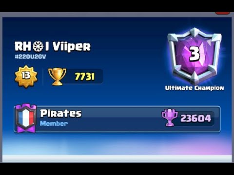 RH❄I Viiper excellent skills 🏆 7700 Hog Exnado GOD gameplays - Clash Royale