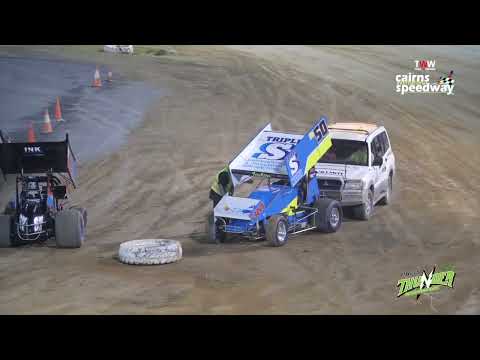 June 25th at TWW Cairns Speedway - Sprintcars feature race - Thunder in the Canefields