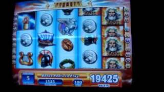 preview picture of video 'Zeus 10 spin Slot Bonus'
