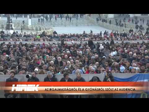 Az irgalmasságról és a gyónásról szólt az audiencia