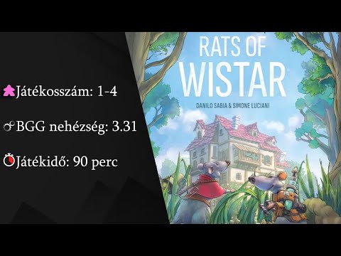 Rats of Wistar részletes bemutató - Board Game Addicts