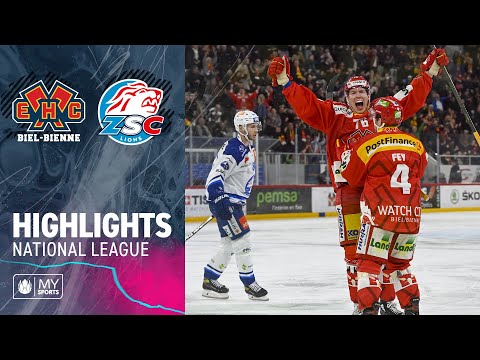 Biel vs. ZSC Lions 4:3 n.V. – Playoff-Highlights National League