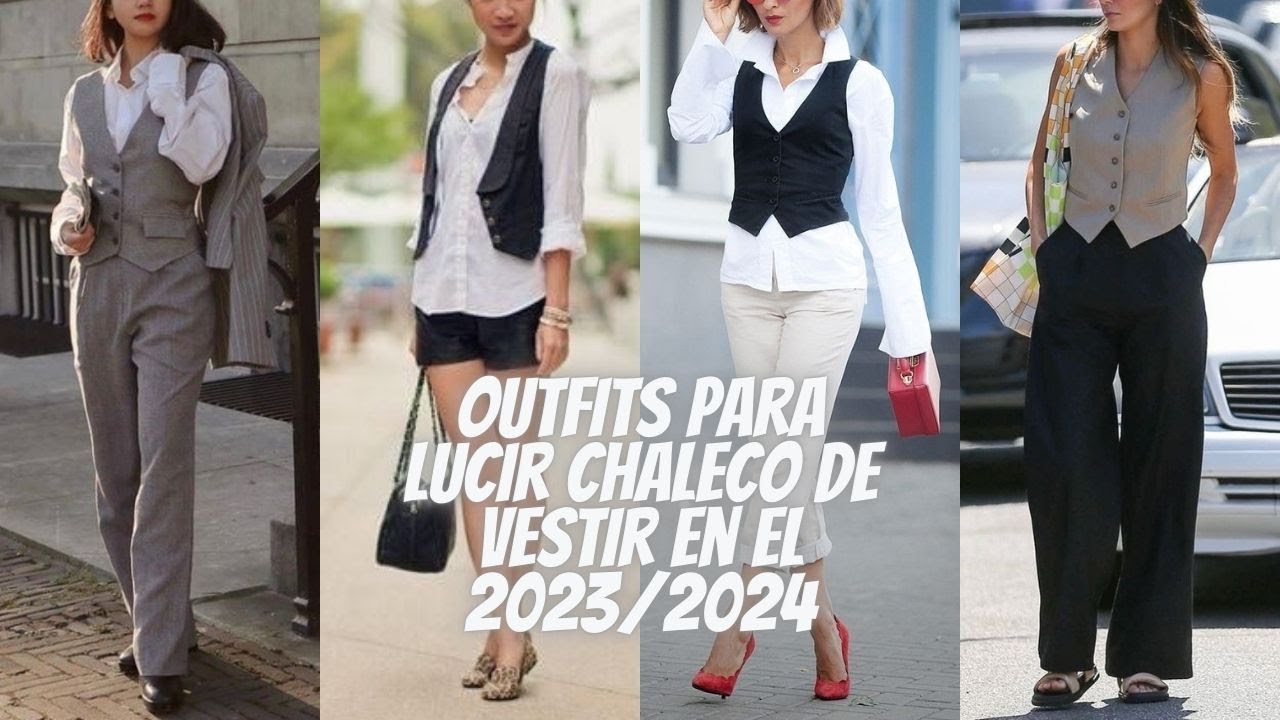 OUTFTIS PARA LUCIR CHALECO DE VESTIR EN EL 2023/2024💯OUTFTIS TO WEAR A DRESS VEST IN 2023/2024