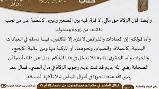صورة 11 المثال العاشر في حكم الصغير والمجنون، هل عليهما زكاة أم لا؟ من كتاب المناظرات الفقهية للسعدي