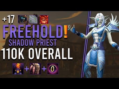 +17 Freehold Shadow Priest 110k Overall M+ | Dragonflight 10.1