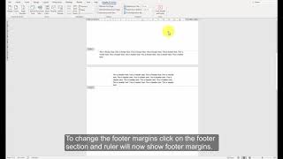 How to create different horizontal margins in the Header and Footer? | Word 365