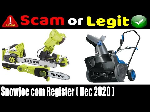 Snowjoe Com Registration