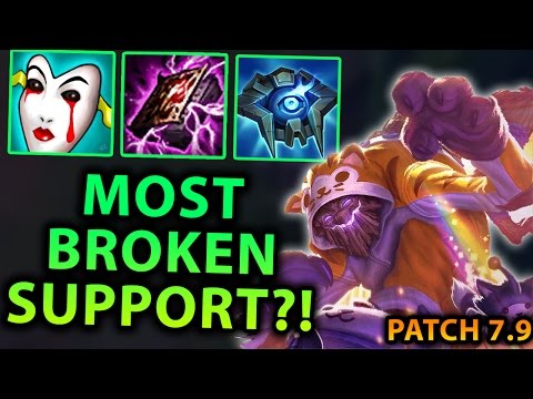 BY FAR THE MOST BROKEN SUPPORT IN PATCH 7.9?! HOW TO PLAY FULL AP MAOKAI SUPPORT - League of Legends