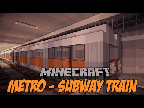 Minecraft Metro/ Subway Train Minecraft Project