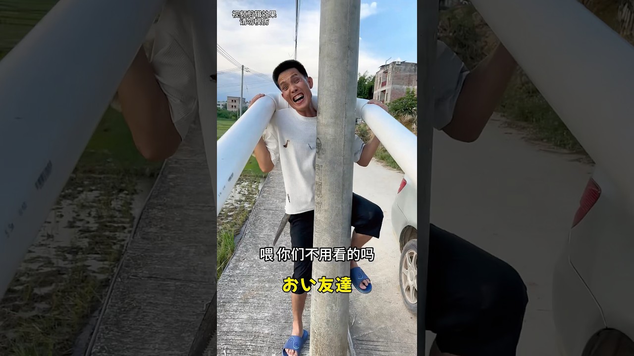 電信柱に道が塞がれた、どうしたらいい？