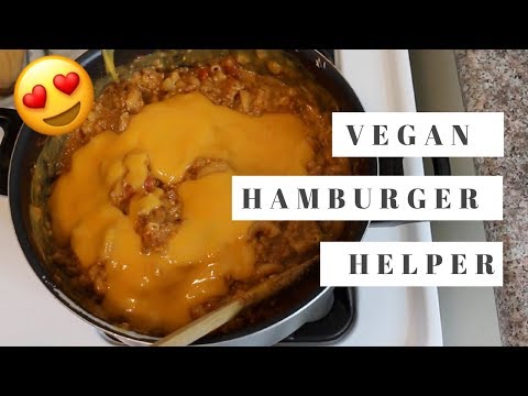 Cheeseburger Hamburger Helper Recipe! vegan, non fat,...